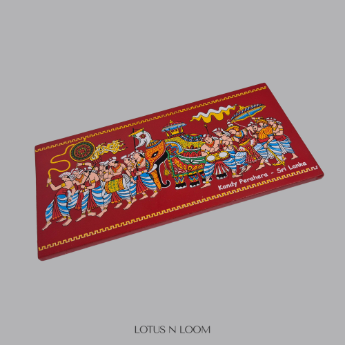 Kandy Perahera Fridge Magnet - Red - Image 4