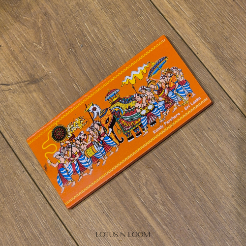 Kandy Perahera Fridge Magnet - Orange - Image 3