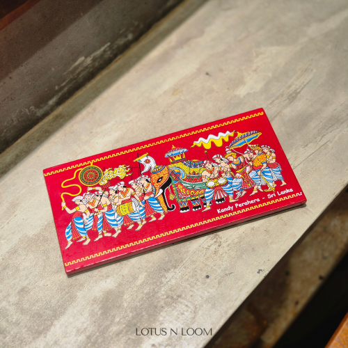 Kandy Perahera Fridge Magnet - Red - Image 2