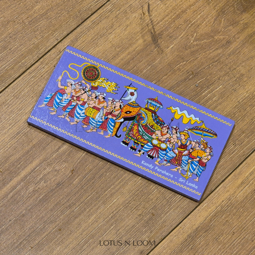 Kandy Perahera Fridge Magnet - Purple - Image 3