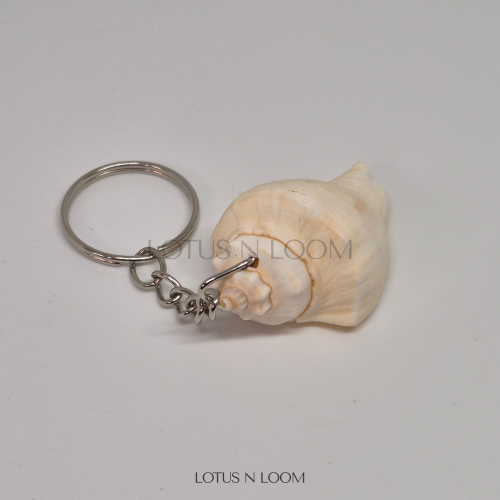 Sea Shell Key Tag - White - Image 1