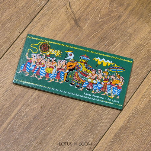 Kandy Perahera Fridge Magnet - Green - Image 3