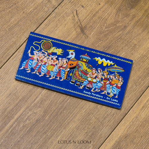 Kandy Perahera Fridge Magnet - Blue - Image 2